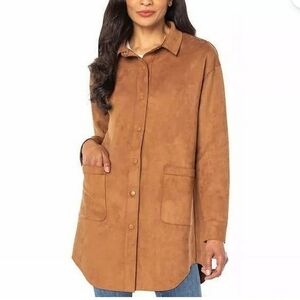 Well Worn Women's Brown Button Down Shirt